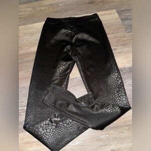 David Lerner snakeskin leggings
